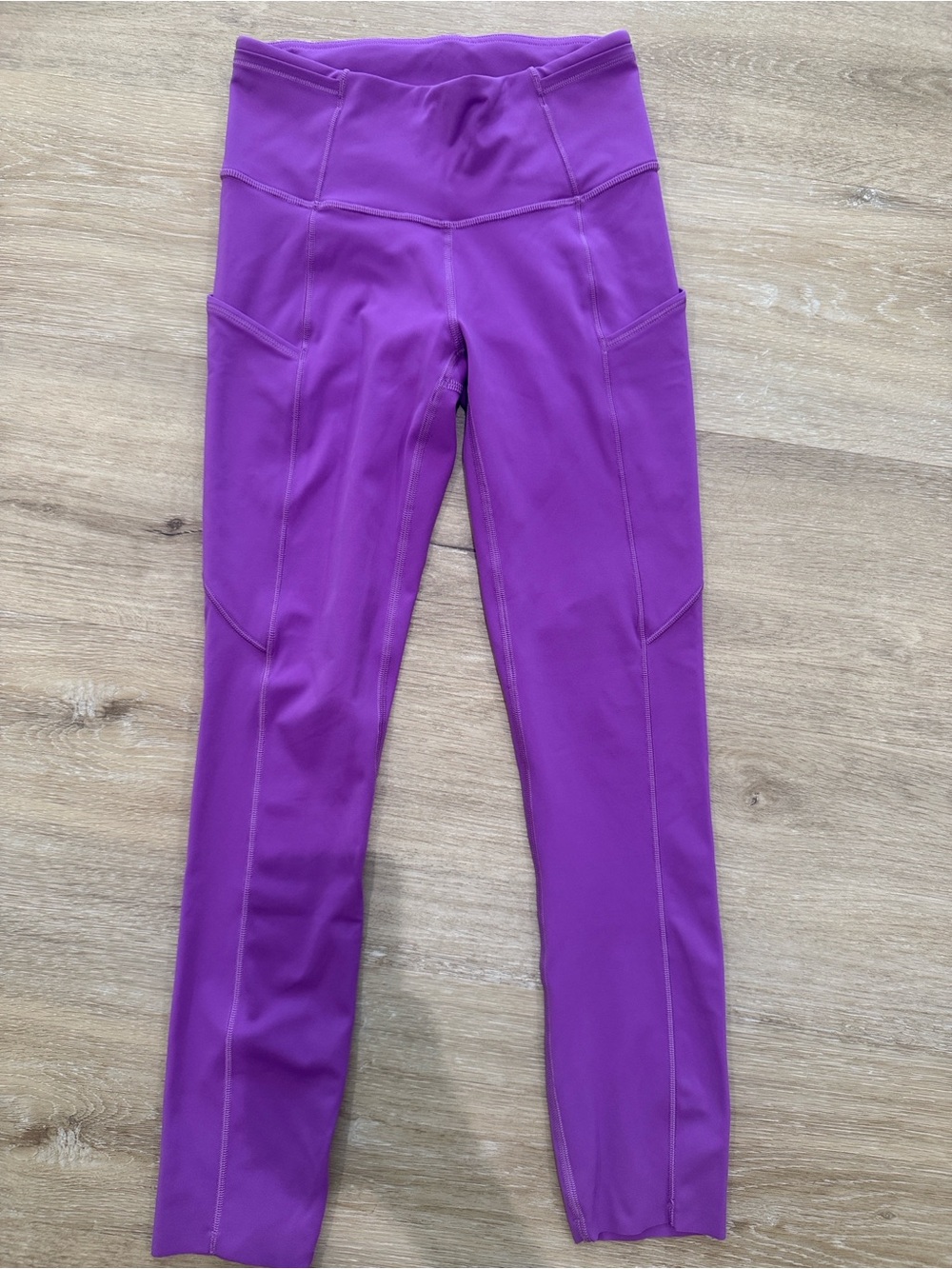 Lululemon Fast And Free High-Rise Crop 23” Leggings (2, Moonlit Magenta)